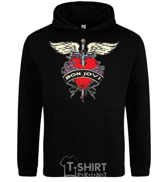 Men`s hoodie BON JOVI black фото