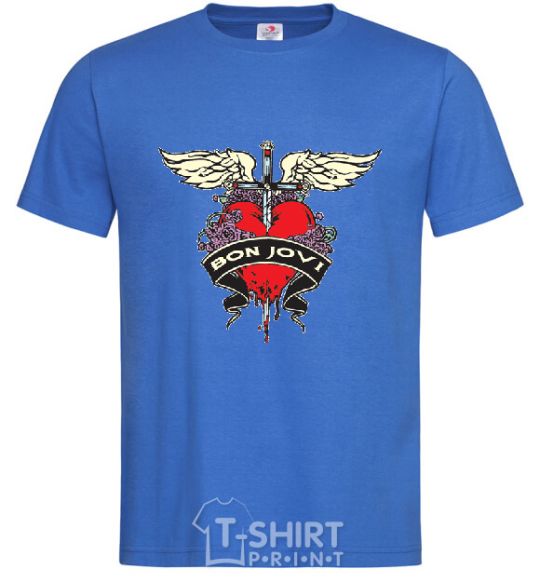 Men's T-Shirt BON JOVI royal-blue фото