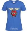 Women's T-shirt BON JOVI royal-blue фото