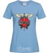 Women's T-shirt BON JOVI sky-blue фото