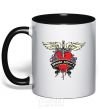 Mug with a colored handle BON JOVI black фото