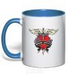 Mug with a colored handle BON JOVI royal-blue фото