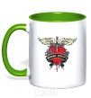 Mug with a colored handle BON JOVI kelly-green фото