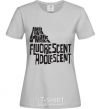 Women's T-shirt ARCTIC MONKEYS band grey фото