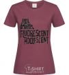 Women's T-shirt ARCTIC MONKEYS band burgundy фото