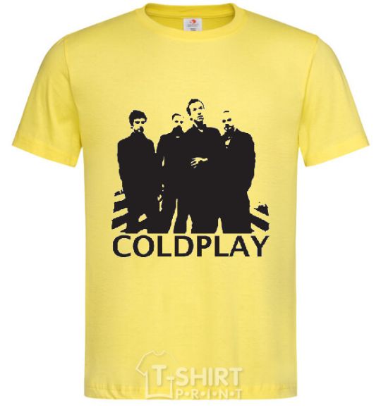 Men's T-Shirt COLDPLAY cornsilk фото