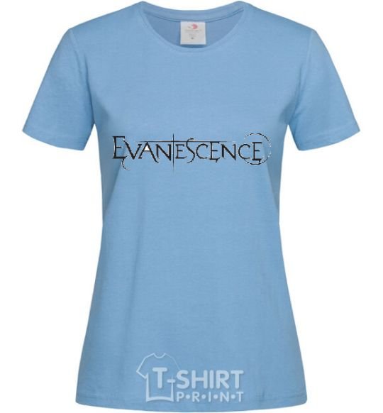 Женская футболка EVENESCENSE Голубой фото