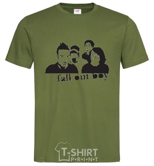 Men's T-Shirt FALL OUT BOY Band millennial-khaki фото