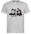 Men's T-Shirt FALL OUT BOY Band grey фото