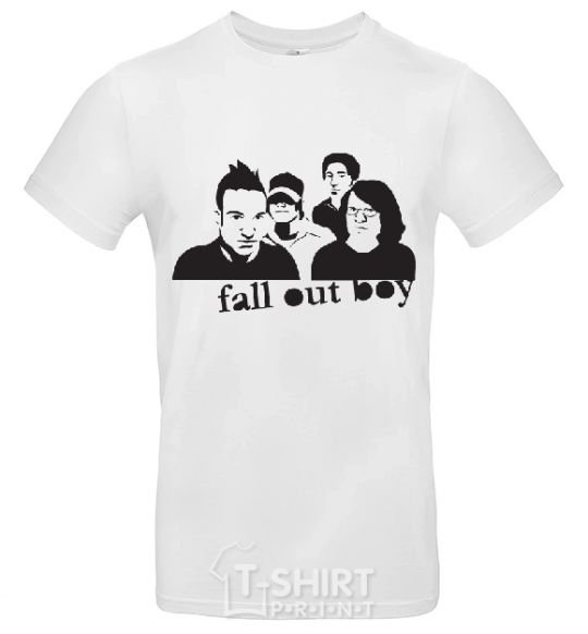 Men's T-Shirt FALL OUT BOY Band White фото