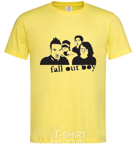 Men's T-Shirt FALL OUT BOY Band cornsilk фото