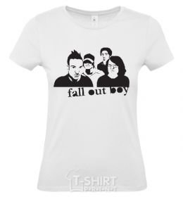 Women's T-shirt FALL OUT BOY Band White фото