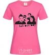 Женская футболка FALL OUT BOY Band Ярко-розовый фото