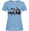 Женская футболка FALL OUT BOY Band Голубой фото
