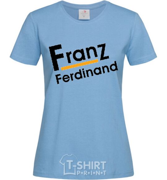 Women's T-shirt FRANZ FERDINAND sky-blue фото
