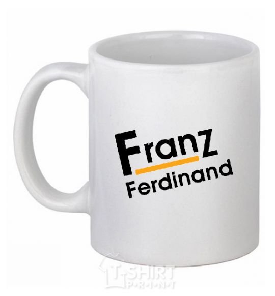 Ceramic mug FRANZ FERDINAND White фото