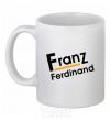 Ceramic mug FRANZ FERDINAND White фото