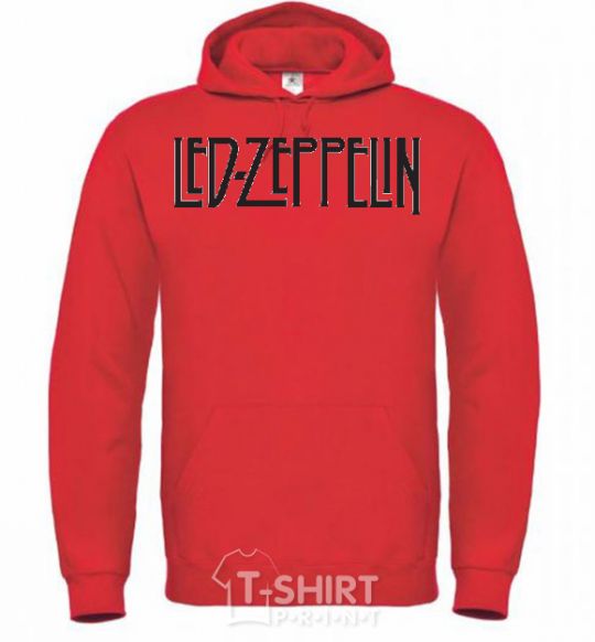 Men`s hoodie LED ZEPPELIN bright-red фото