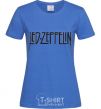 Женская футболка LED ZEPPELIN Ярко-синий фото