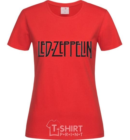 Женская футболка LED ZEPPELIN Красный фото