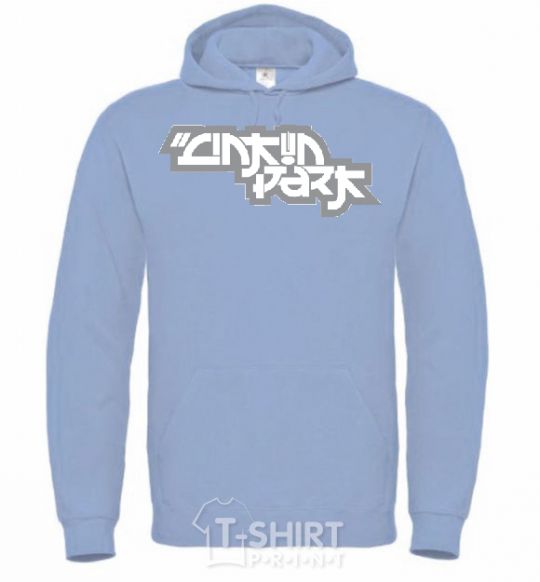 Men`s hoodie LINKIN PARK sky-blue фото