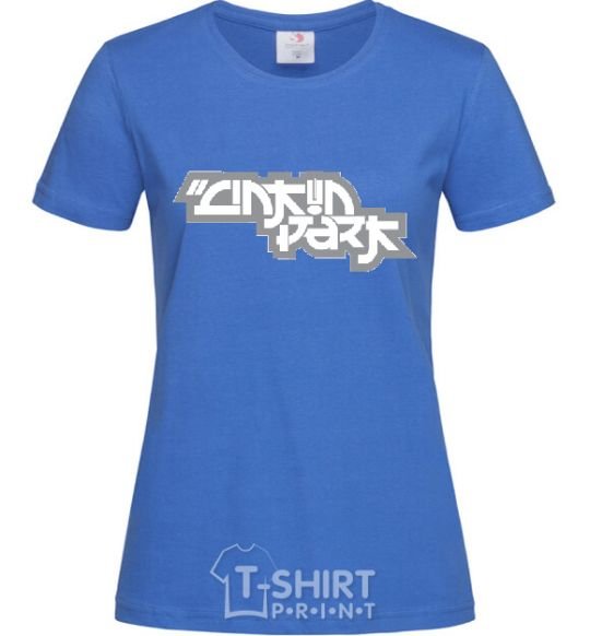 Women's T-shirt LINKIN PARK royal-blue фото