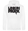 Men`s hoodie LINKIN PARK inscription White фото
