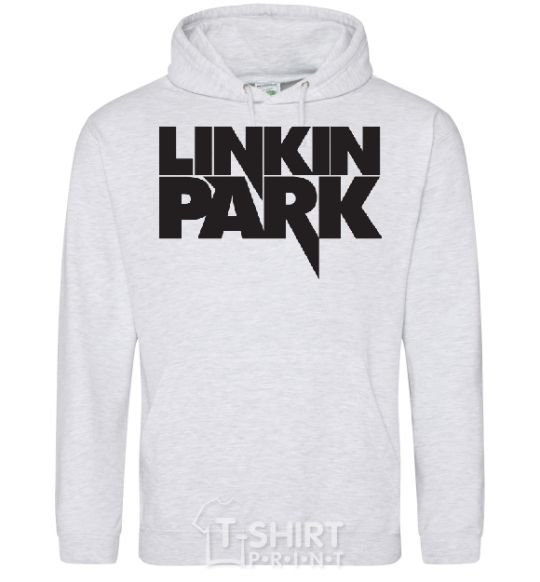 Men`s hoodie LINKIN PARK inscription sport-grey фото