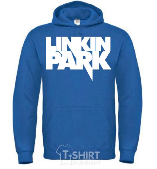 Men`s hoodie LINKIN PARK inscription royal фото