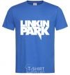 Мужская футболка LINKIN PARK надпись Ярко-синий фото