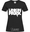 Women's T-shirt LINKIN PARK inscription black фото