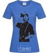 Women's T-shirt Merlin Manson royal-blue фото