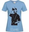 Women's T-shirt Merlin Manson sky-blue фото