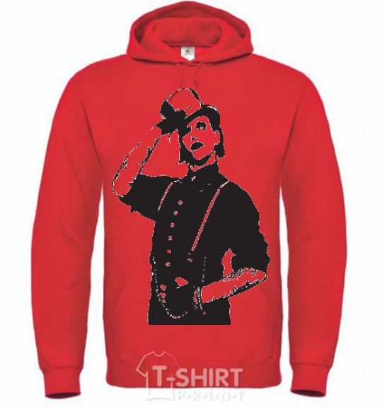 Men`s hoodie Merlin Manson bright-red фото