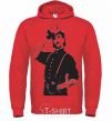 Men`s hoodie Merlin Manson bright-red фото