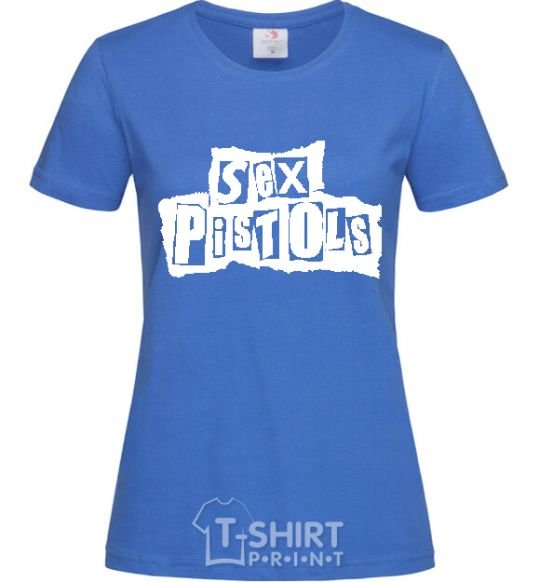 Женская футболка SEX PISTOLS Ярко-синий фото