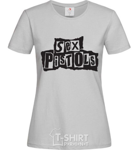 Women's T-shirt SEX PISTOLS grey фото