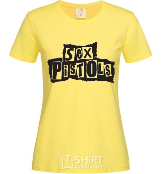 Women's T-shirt SEX PISTOLS cornsilk фото