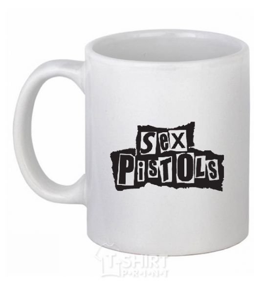 Чашка керамическая SEX PISTOLS Белый фото
