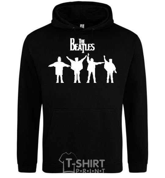 Men`s hoodie THE BEATLES team black фото