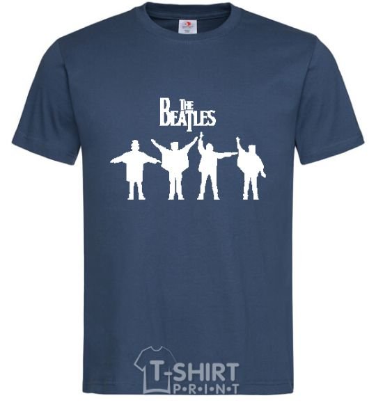 Men's T-Shirt THE BEATLES team navy-blue фото