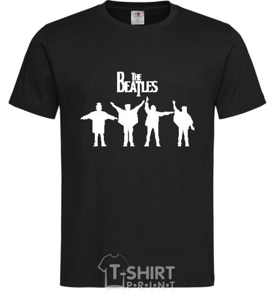 Men's T-Shirt THE BEATLES team black фото