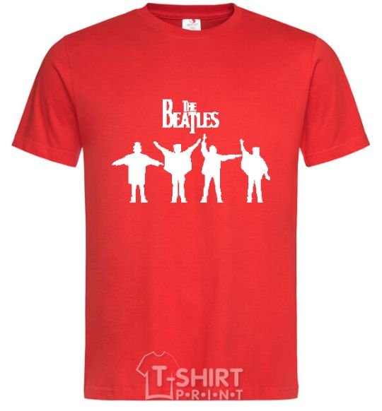 Men's T-Shirt THE BEATLES team red фото