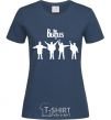 Women's T-shirt THE BEATLES team navy-blue фото