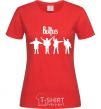 Women's T-shirt THE BEATLES team red фото