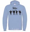 Men`s hoodie THE BEATLES team sky-blue фото