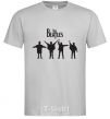 Men's T-Shirt THE BEATLES team grey фото