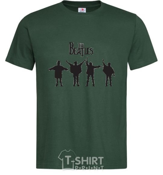 Men's T-Shirt THE BEATLES team bottle-green фото