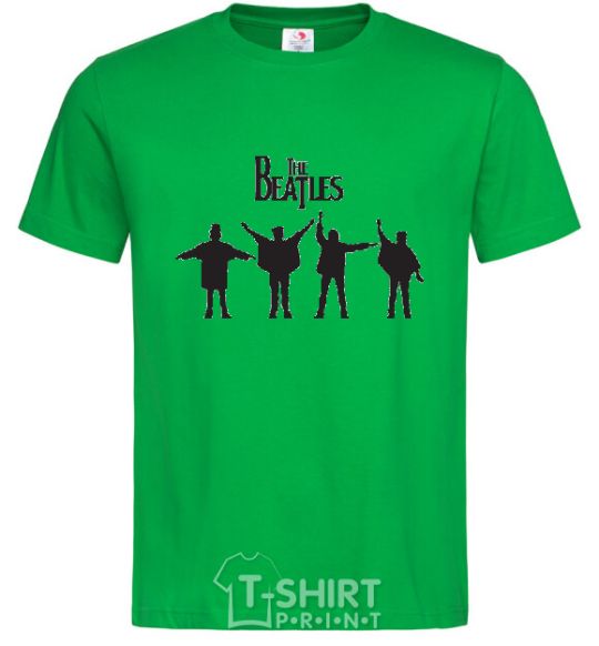 Men's T-Shirt THE BEATLES team kelly-green фото