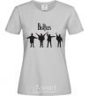 Women's T-shirt THE BEATLES team grey фото